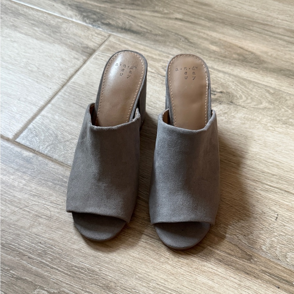 Target Women's Gray Mules